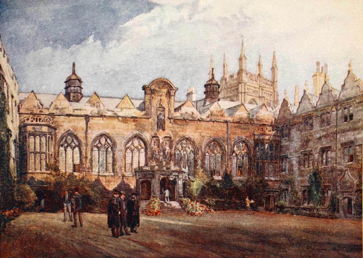 Oriel College, 1903 alkotó: John Fulleylove