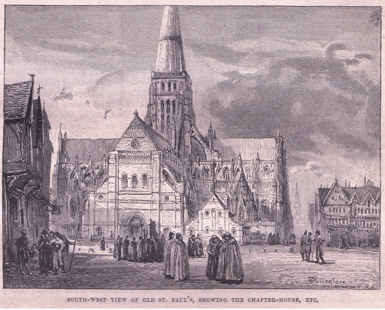 A régi St Pauls délnyugati nézete alkotó: John Fulleylove