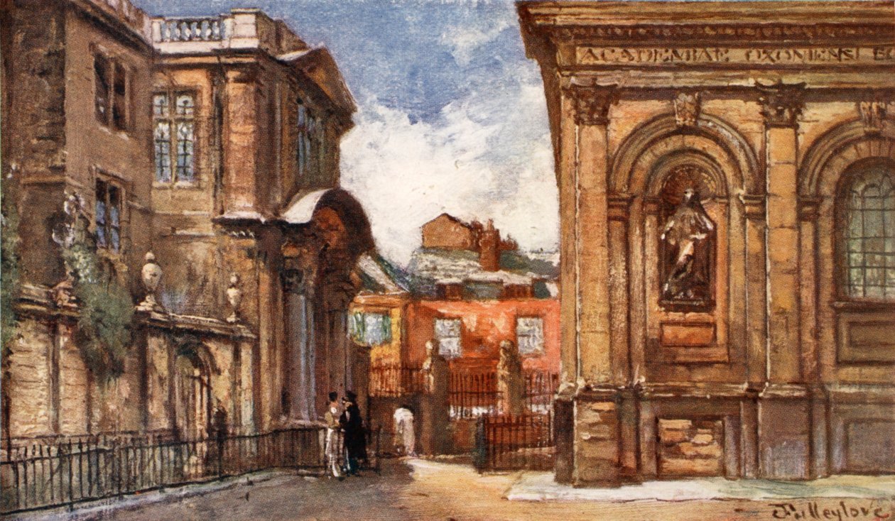 Az Old Ashmolean Múzeum és a Sheldonian Színház, 1903 alkotó: John Fulleylove