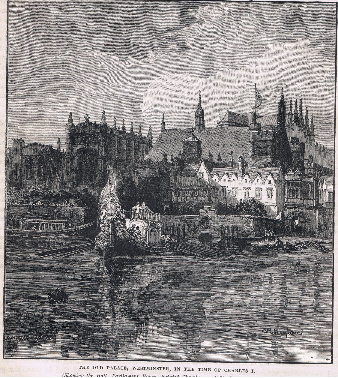 A Westminsteri palota I. Károly idejében 1604-ben alkotó: John Fulleylove