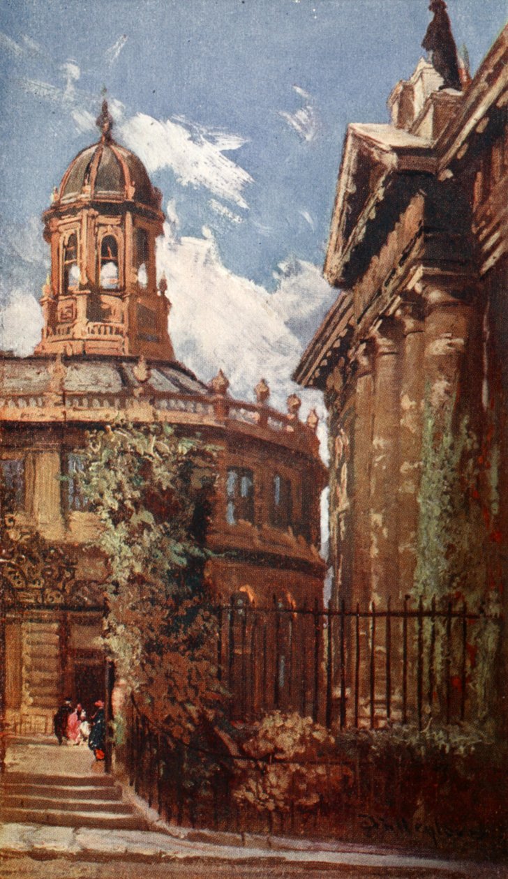 A Sheldonian Színház és az Old Clarendon épületek, 1903 alkotó: John Fulleylove