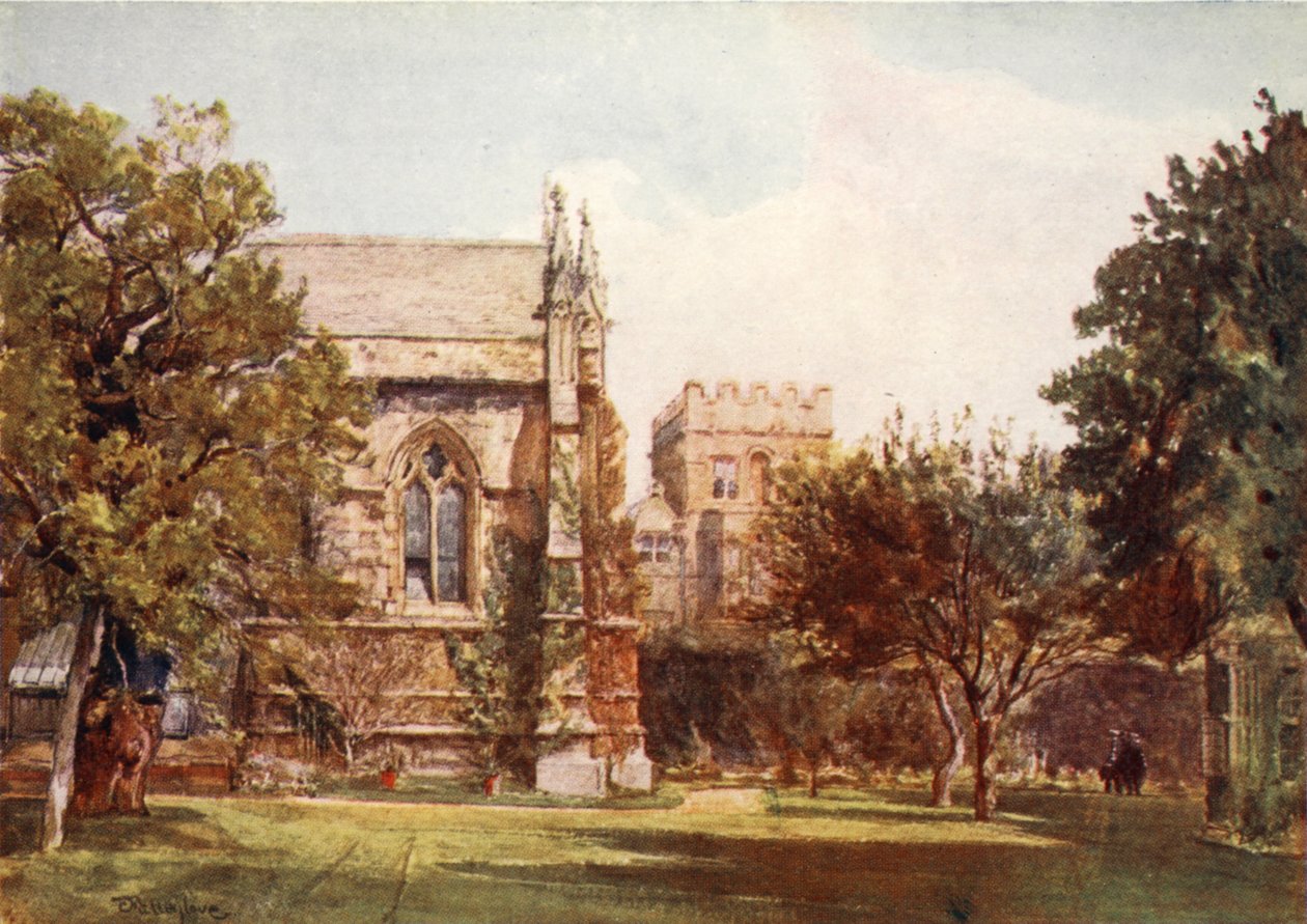 University College, a mester magánkertje, 1903 alkotó: John Fulleylove