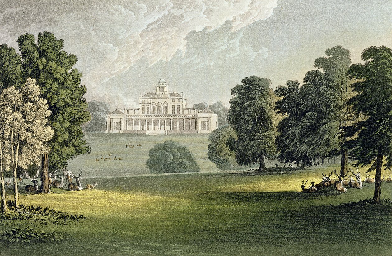 Stoke Park, Ackermann „Művészetek tárházából”, 1826 körül megjelent alkotó: John Gendall