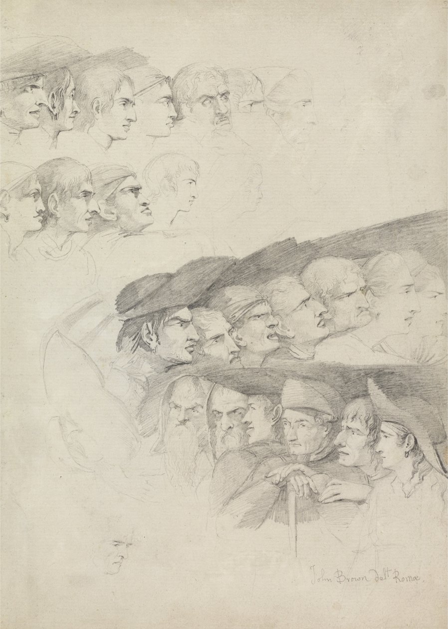 Tanulmányok a nézők sorairól alkotó: John George Brown