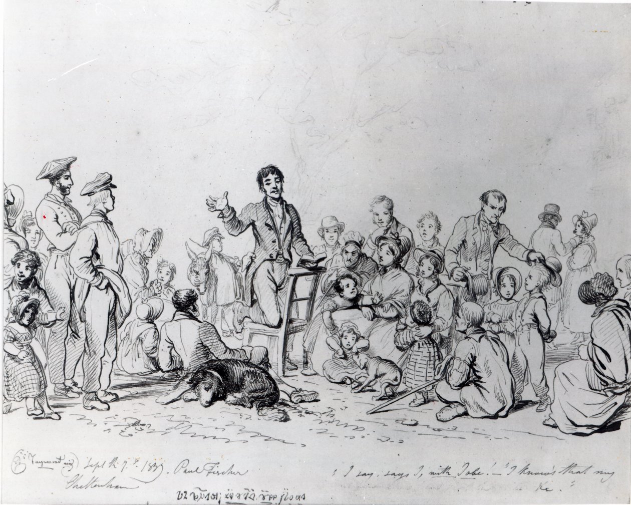 A mezei prédikátor, 1837 alkotó: John George Paul Fischer