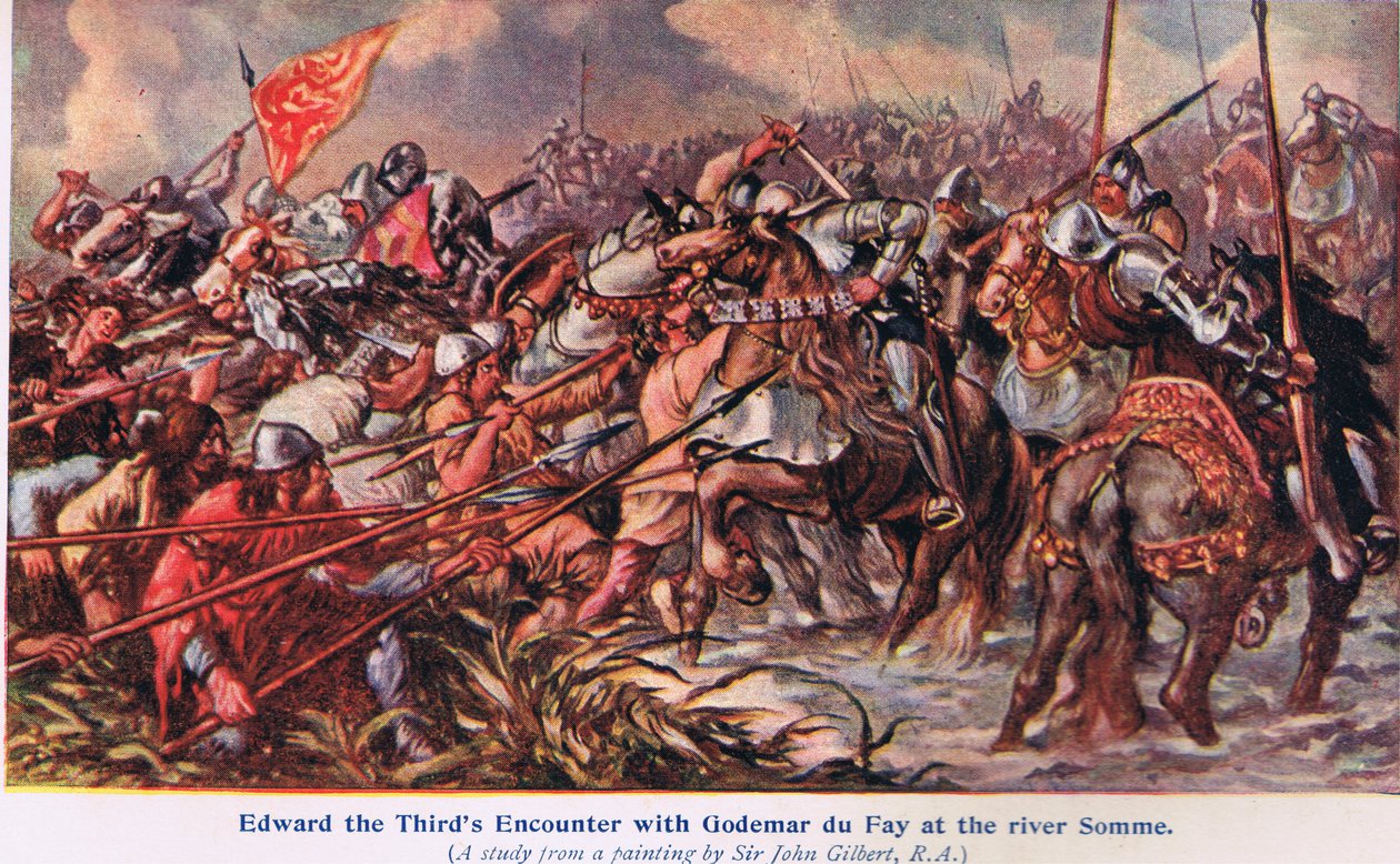 Edward 111 találkozása Godemur de Fay-vel alkotó: John Gilbert