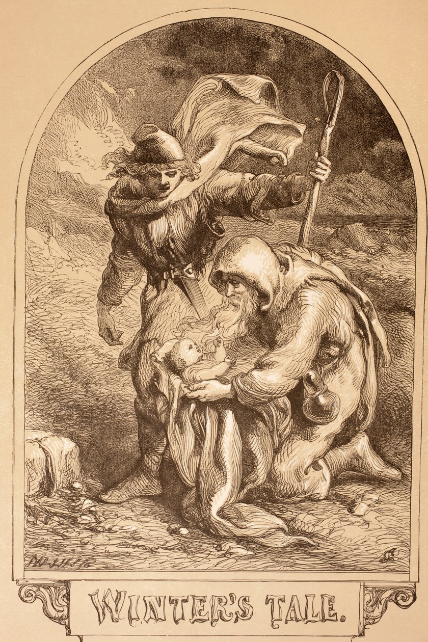 Illusztráció a Téli meséhez, a „The Illustrated Library Shakespeare”-ből, 1890-ben Londonban alkotó: John Gilbert
