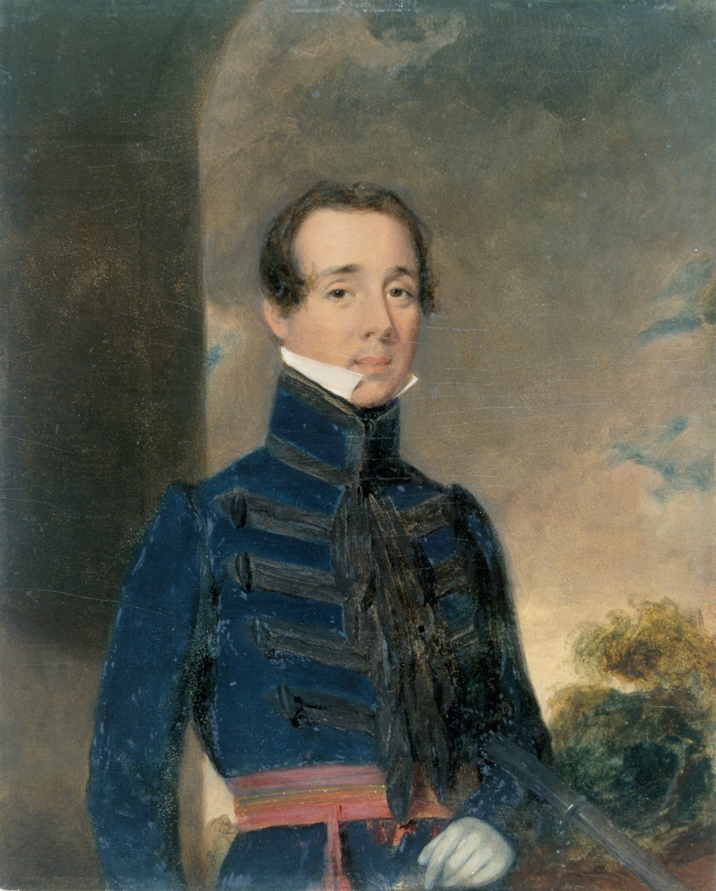 George Briggs hadnagy (1808-75) Madras tüzérség, 1832 körül alkotó: John Godwin Williams