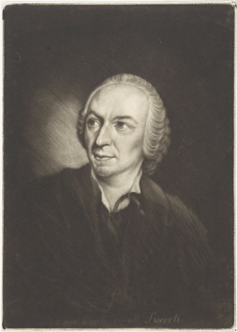 Jan Punt festő portréja (mezzotint) alkotó: John Greenwood
