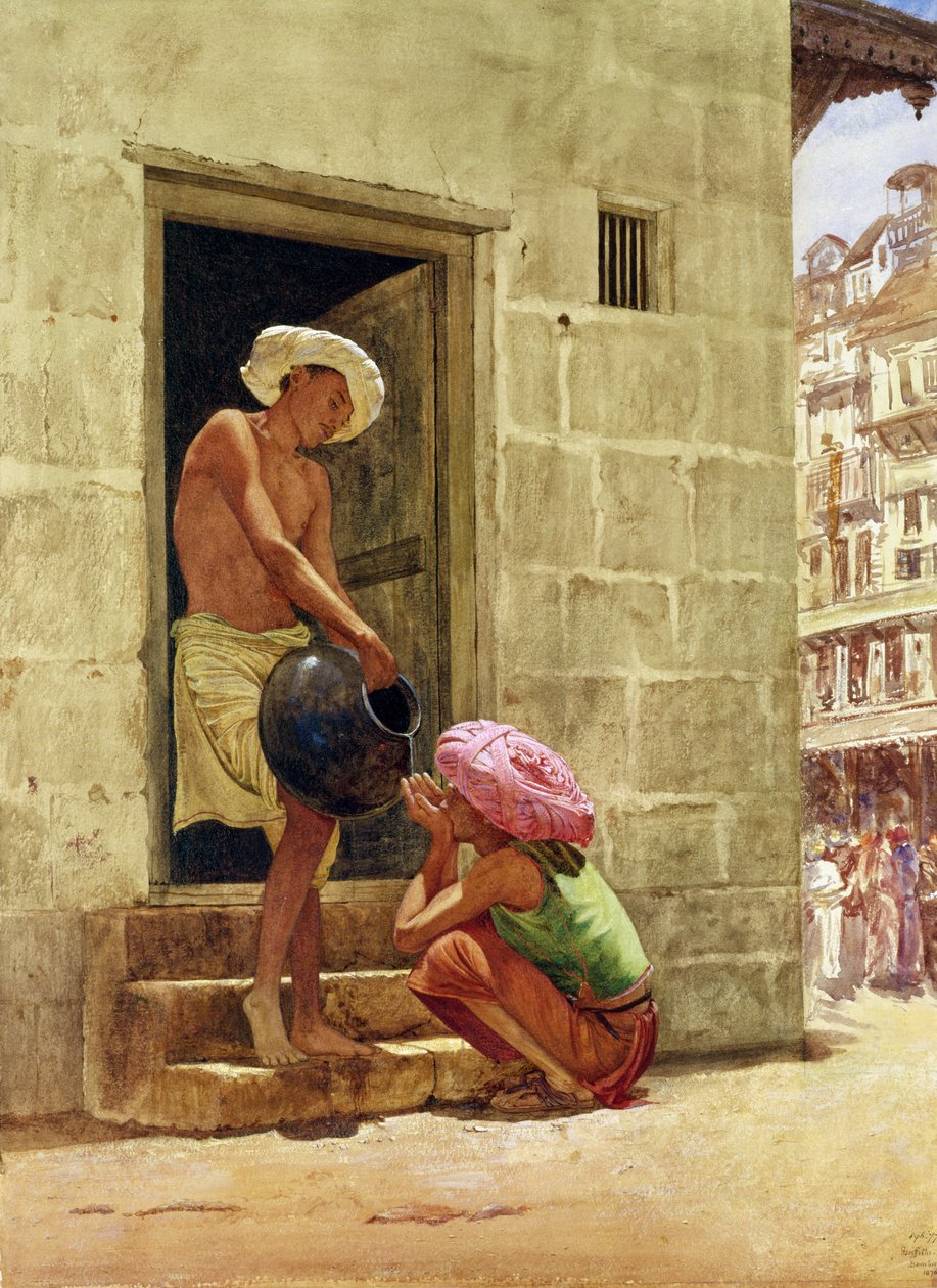 Egy ital az úton, 1876 alkotó: John Griffiths