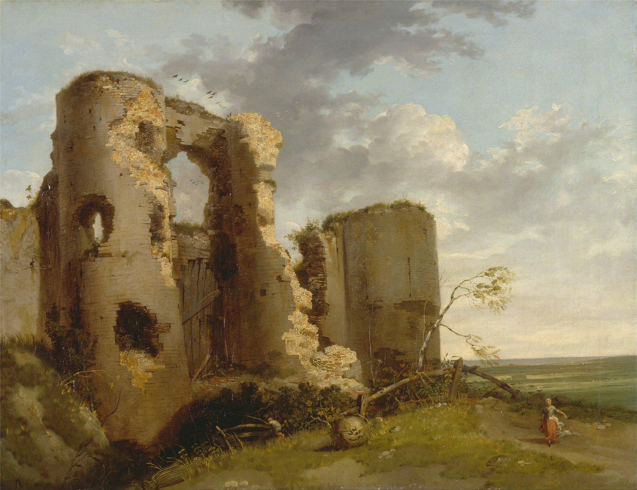 Pevensey kastély nyugati kapuja, Sussex alkotó: John Hamilton Mortimer