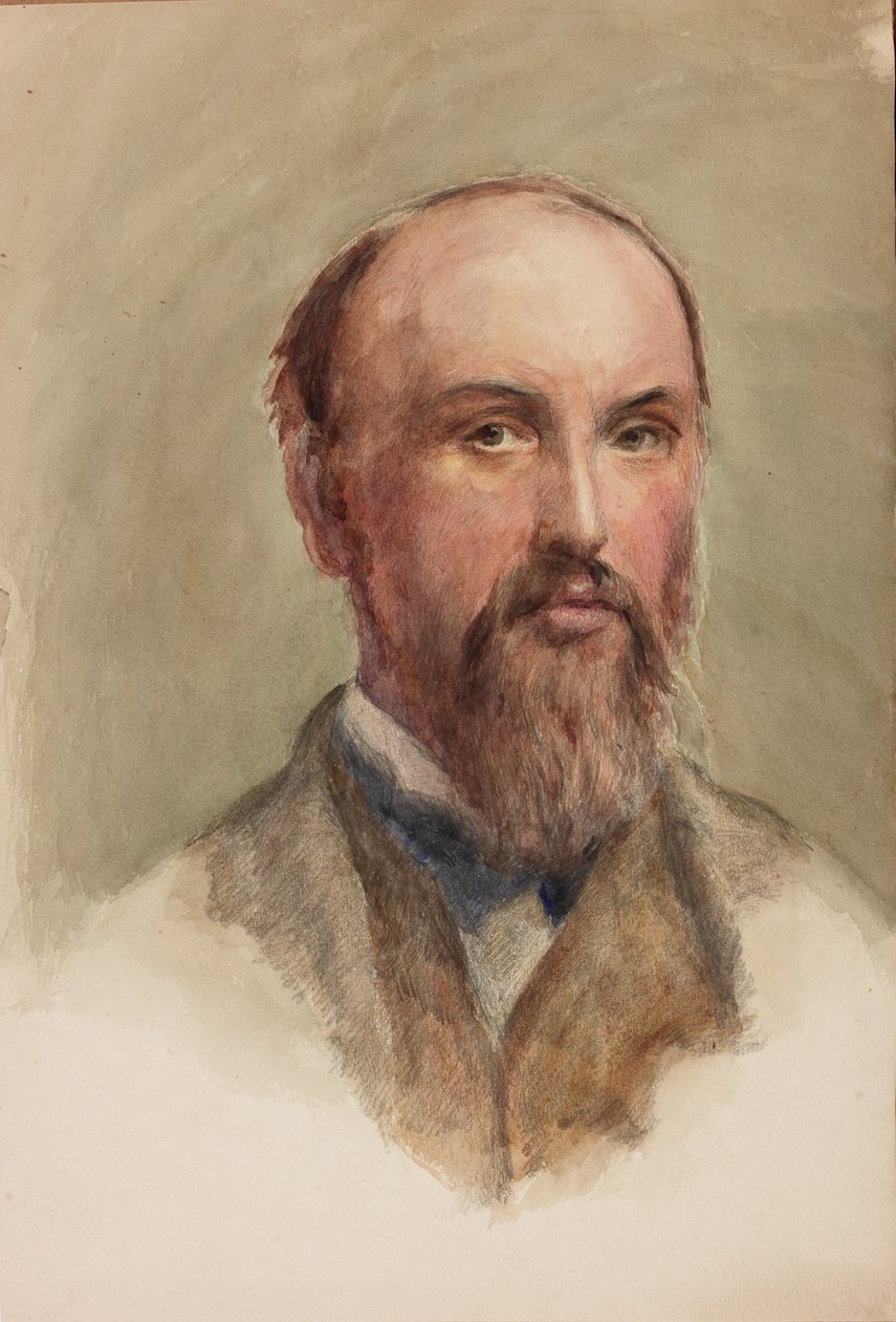Önarckép (bc, ceruza és wc papírra) alkotó: John Isaac Richardson