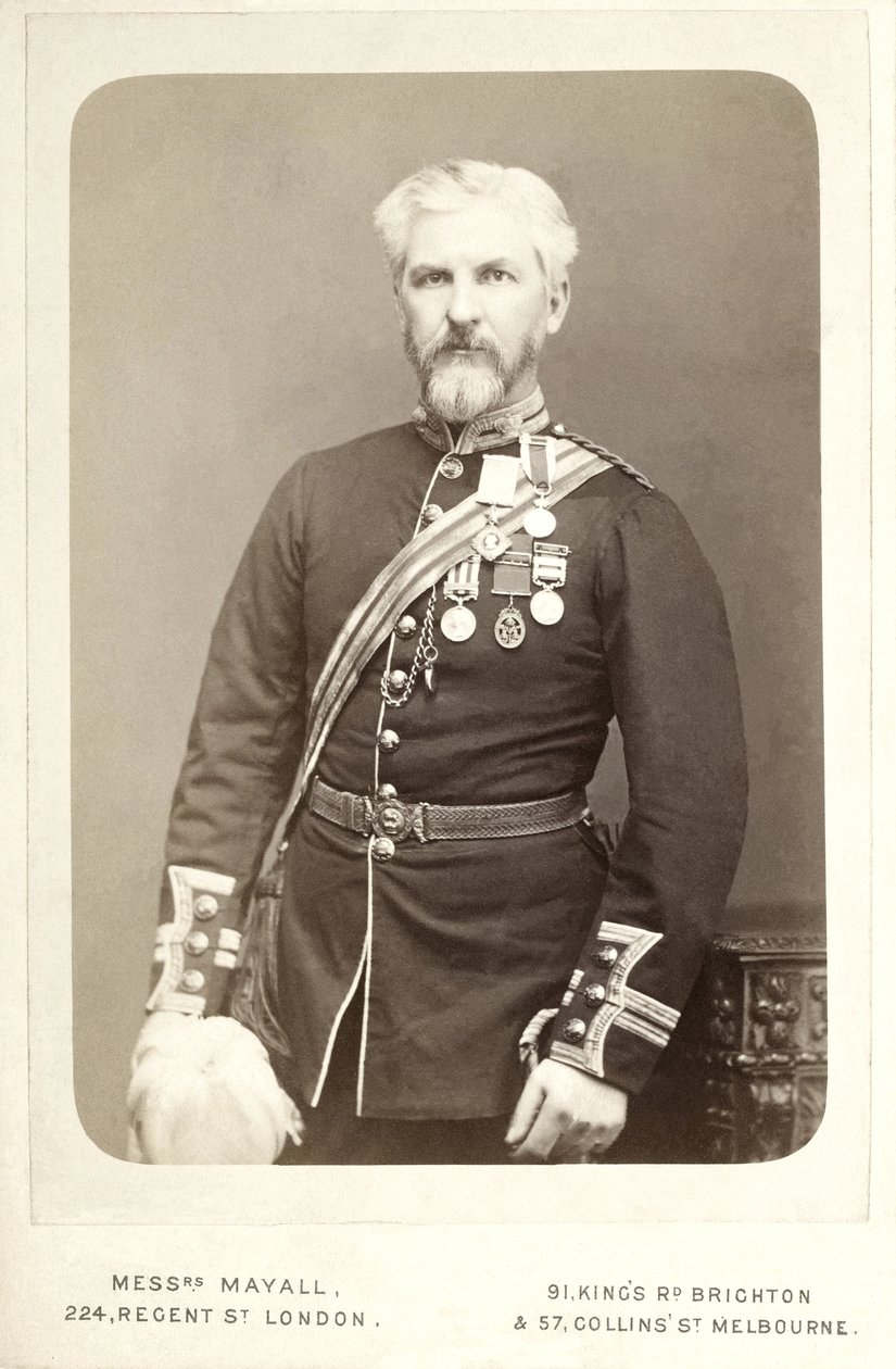 James Augustus Grant (1827-1892), a keleti egyenlítői Afrika skót felfedezője alkotó: John Jabez Edwin Mayal
