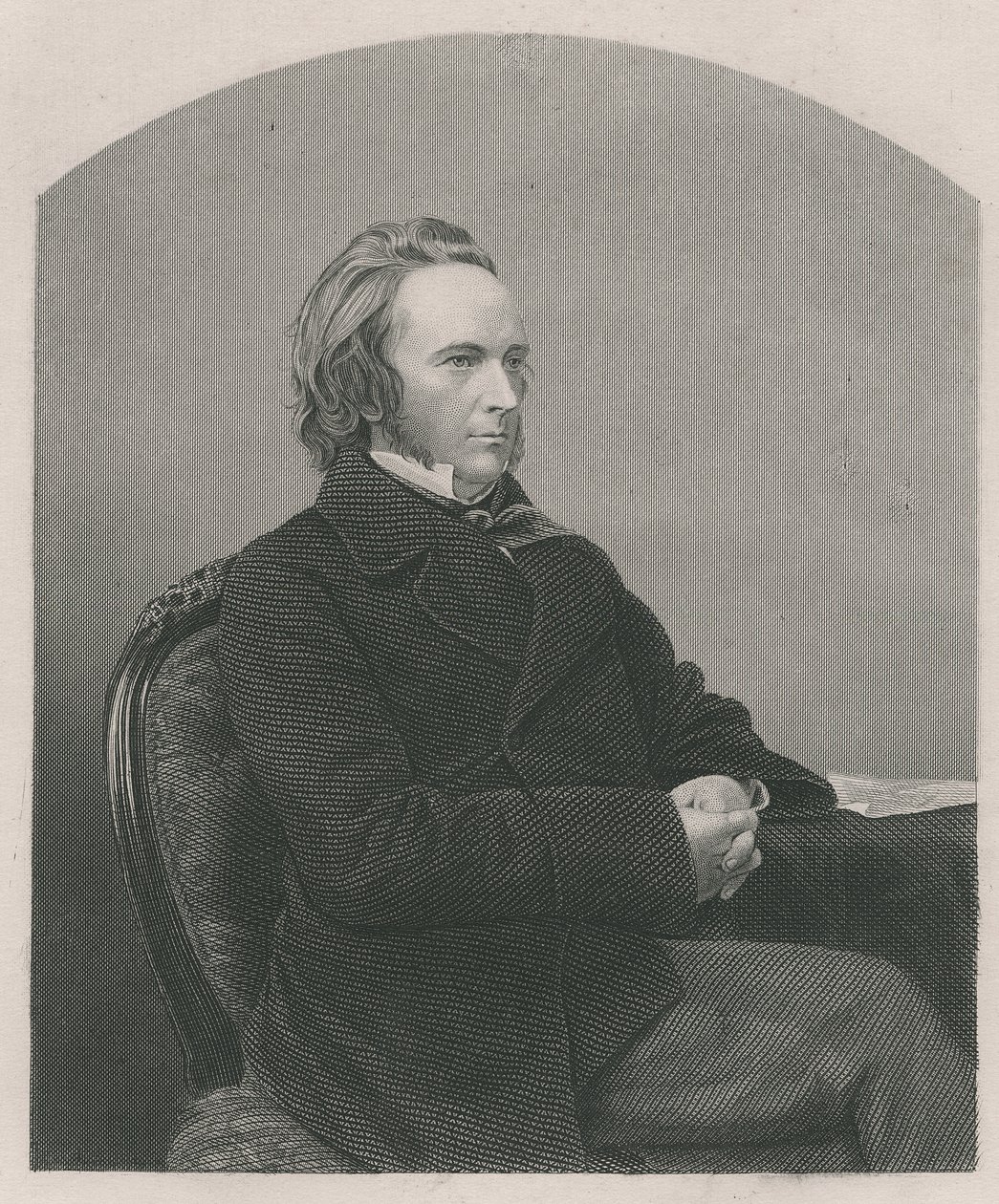 George John Douglas Campbell, Argyll 8. hercege, metszett D.J. Pound egy fényképről, a „The Drawing-Room of Eminent Personages, Volume 2”, Londonban, 1860. alkotó: John Jabez Edwin Paisley Mayall