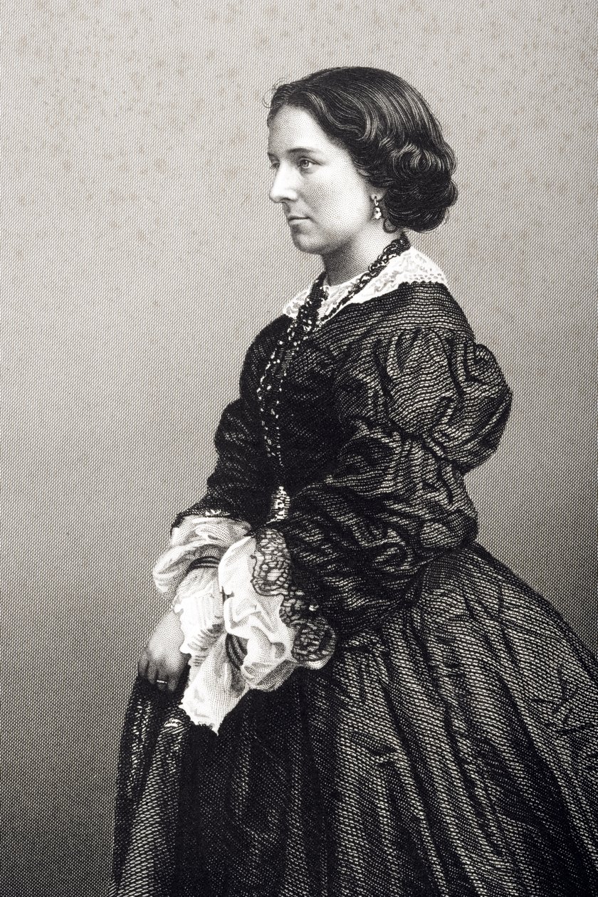 Madame Constance Nantier-Didiee (1832-67) metszett D.J. Font egy fényképről, a „The Drawing-Room of Eminent Personages, Volume 2”, Londonban, 1860 (metszet) alkotó: John Jabez Edwin Paisley Mayall