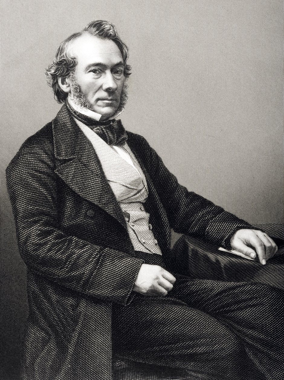 Richard Cobden (1783-1862) metszetét D.J. Pound egy fényképről, a „The Drawing-Room of Eminent Personages, Volume 2”, Londonban, 1860. alkotó: John Jabez Edwin Paisley Mayall