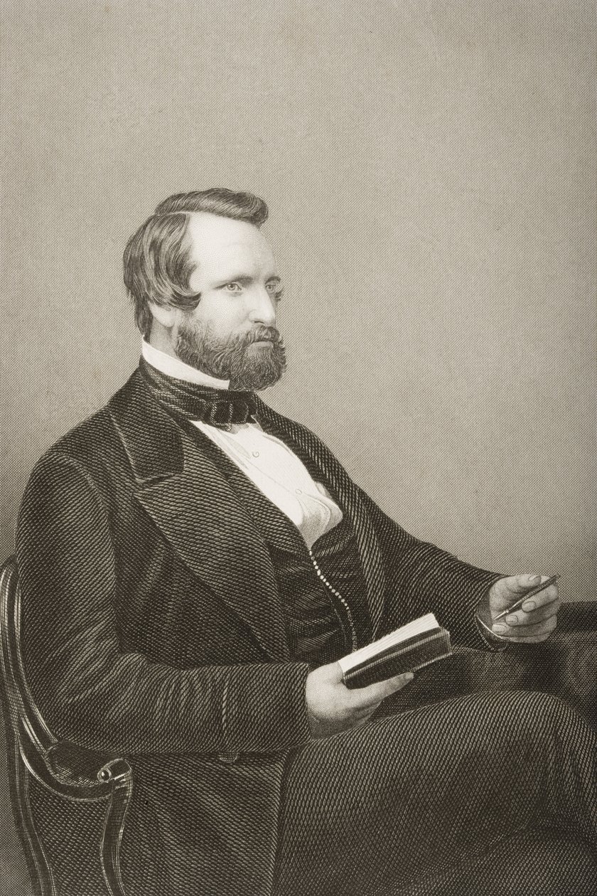 Sir Francis Crossley Baronet (1817-72) metszett D.J. Pound egy fényképről, a „The Drawing-Room of Eminent Personages, Volume 2”, Londonban, 1860. alkotó: John Jabez Edwin Paisley Mayall