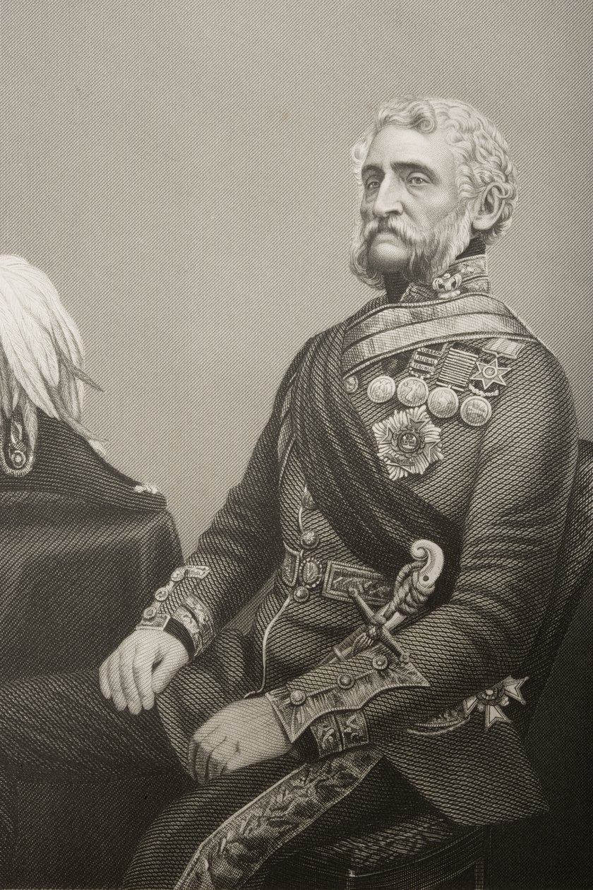 Sir George Harry Wakelyn Smith (1787-1860) metszetét D.J. Pound egy fényképről, a „The Drawing-Room of Eminent Personages, Volume 2”, Londonban, 1860. alkotó: John Jabez Edwin Paisley Mayall