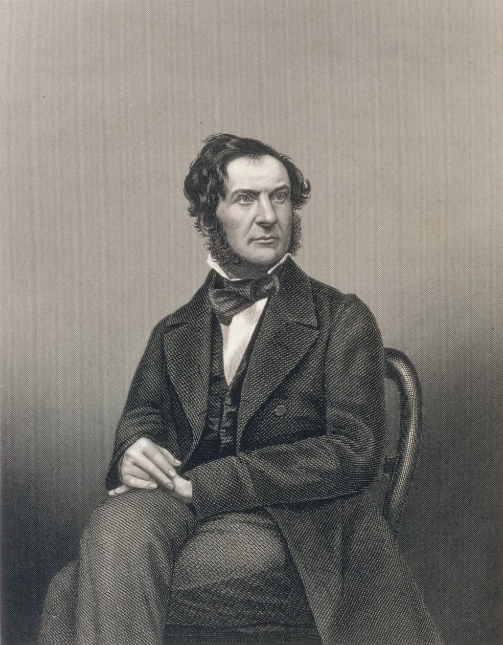 William Ewart Gladstone (1809-98), D.J. Pound metszete fénykép alapján. alkotó: John Jabez Edwin Paisley Mayall