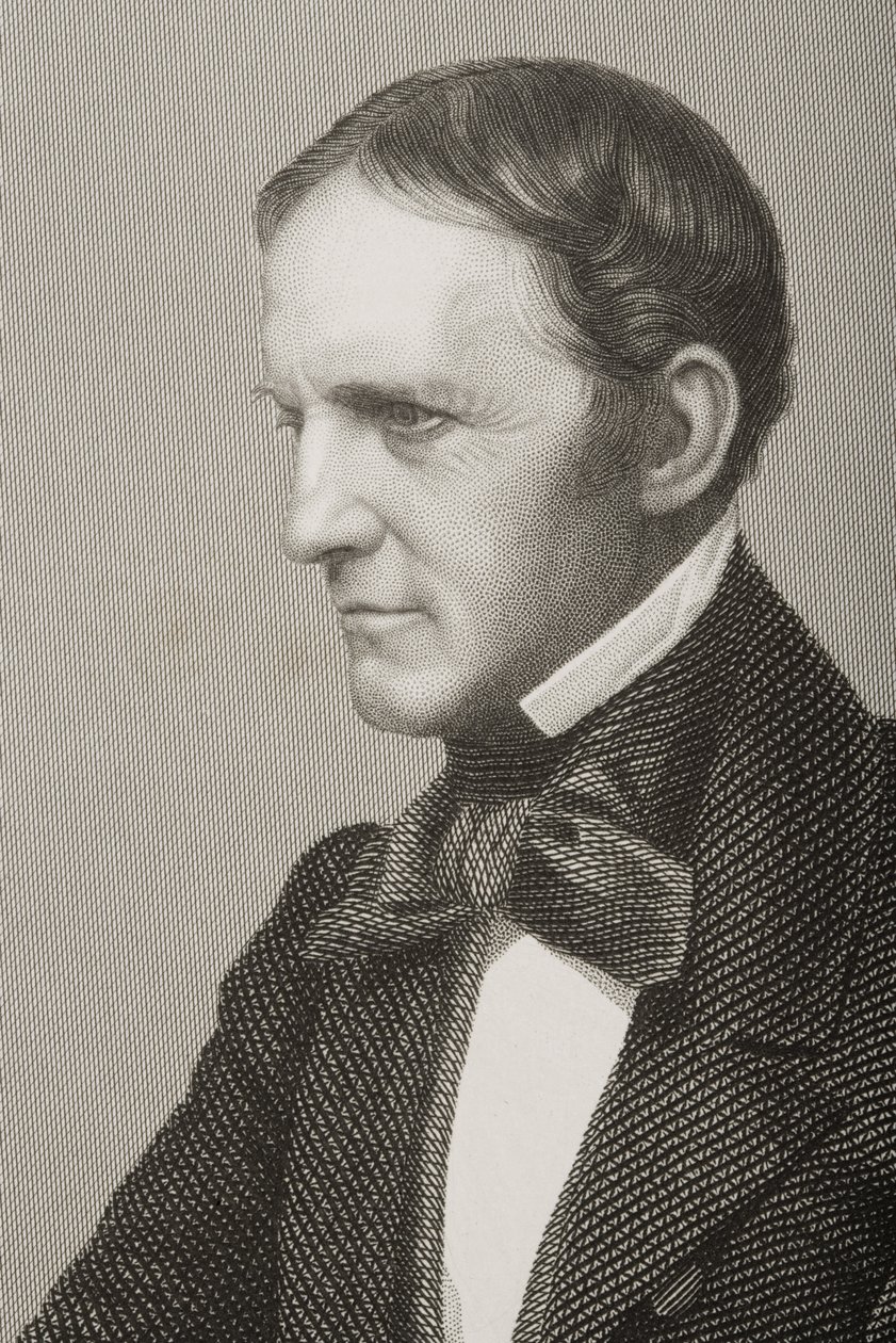 William Hickling Prescott (1796-1859) metszett D.J. Fénykép egy fényképről, a „The Drawing-Room of Eminent Personages, Volume 2”, 1860-ban Londonban megjelent (266385 részlet) alkotó: John Jabez Edwin Paisley Mayall
