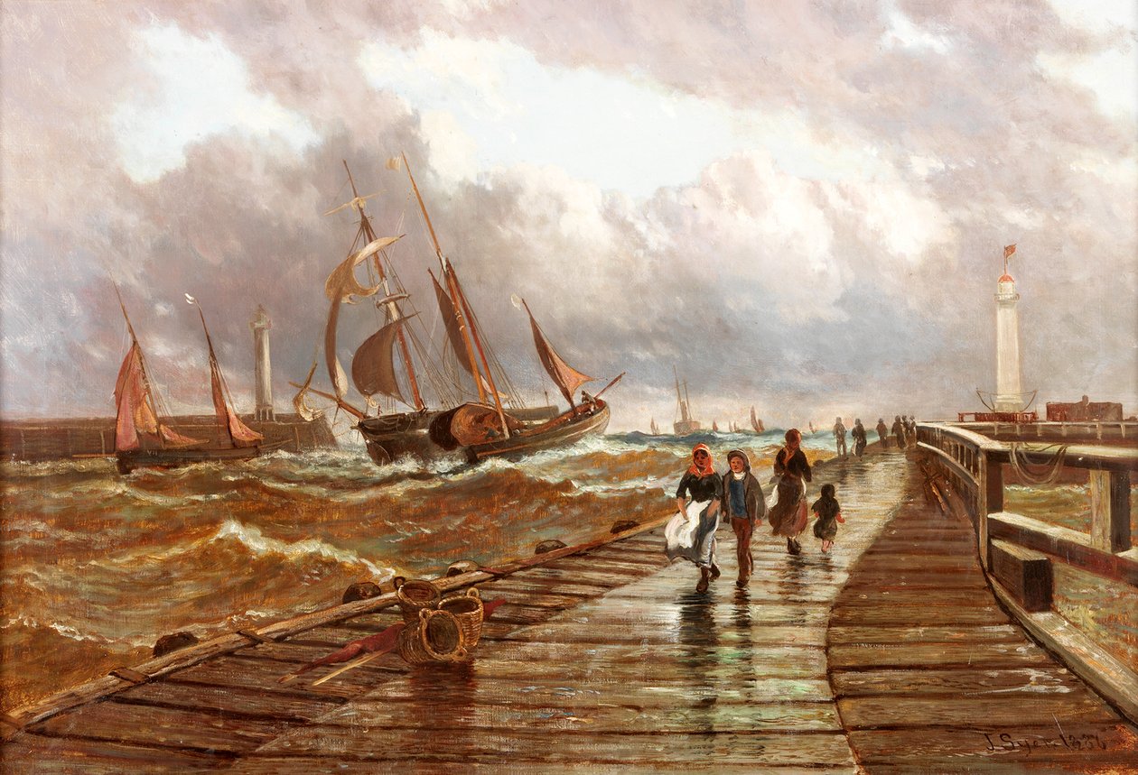 Sunderland Piers, 1843, 1886 alkotó: John James Syer