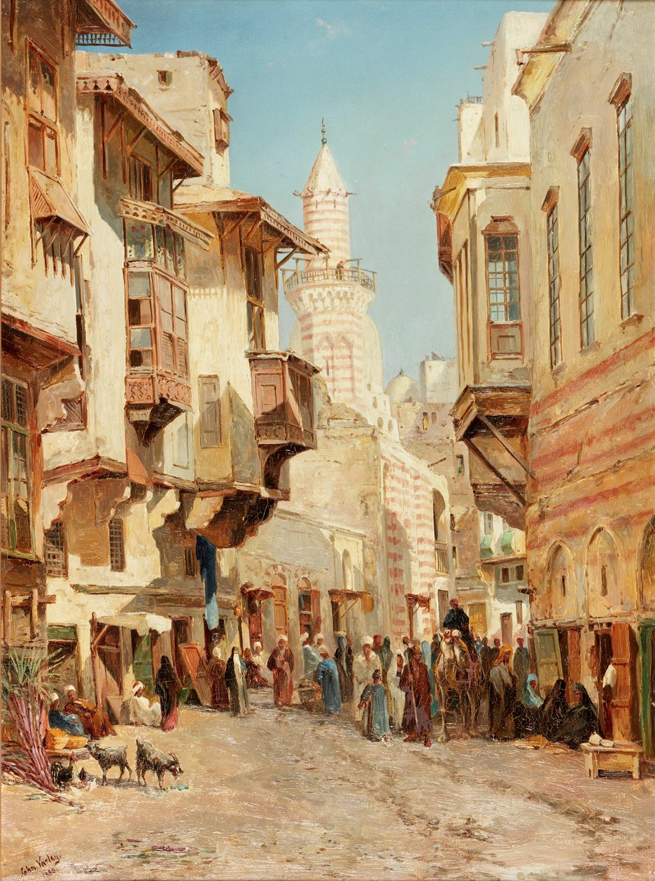 Mindar emír mecsete, Kairó, 1880 alkotó: John Jnr. Varley