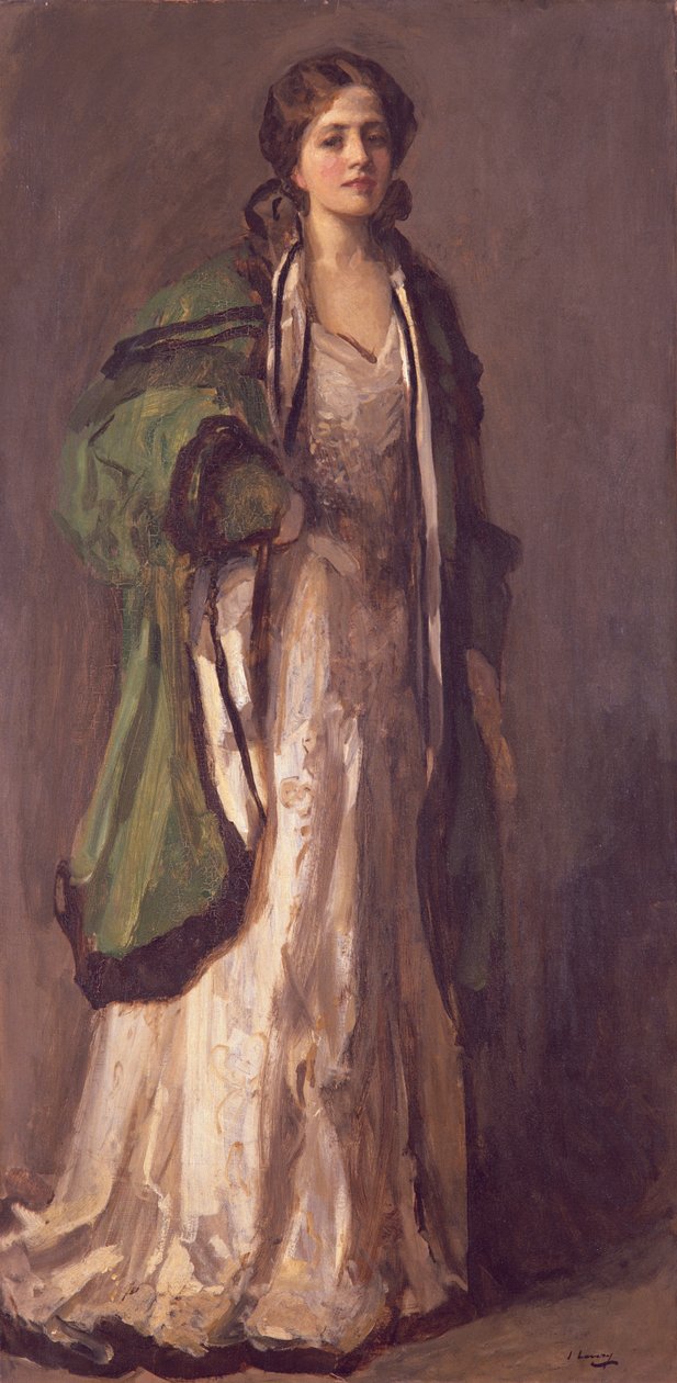 Zöld kabátos hölgy portréja, 1903 alkotó: John Lavery