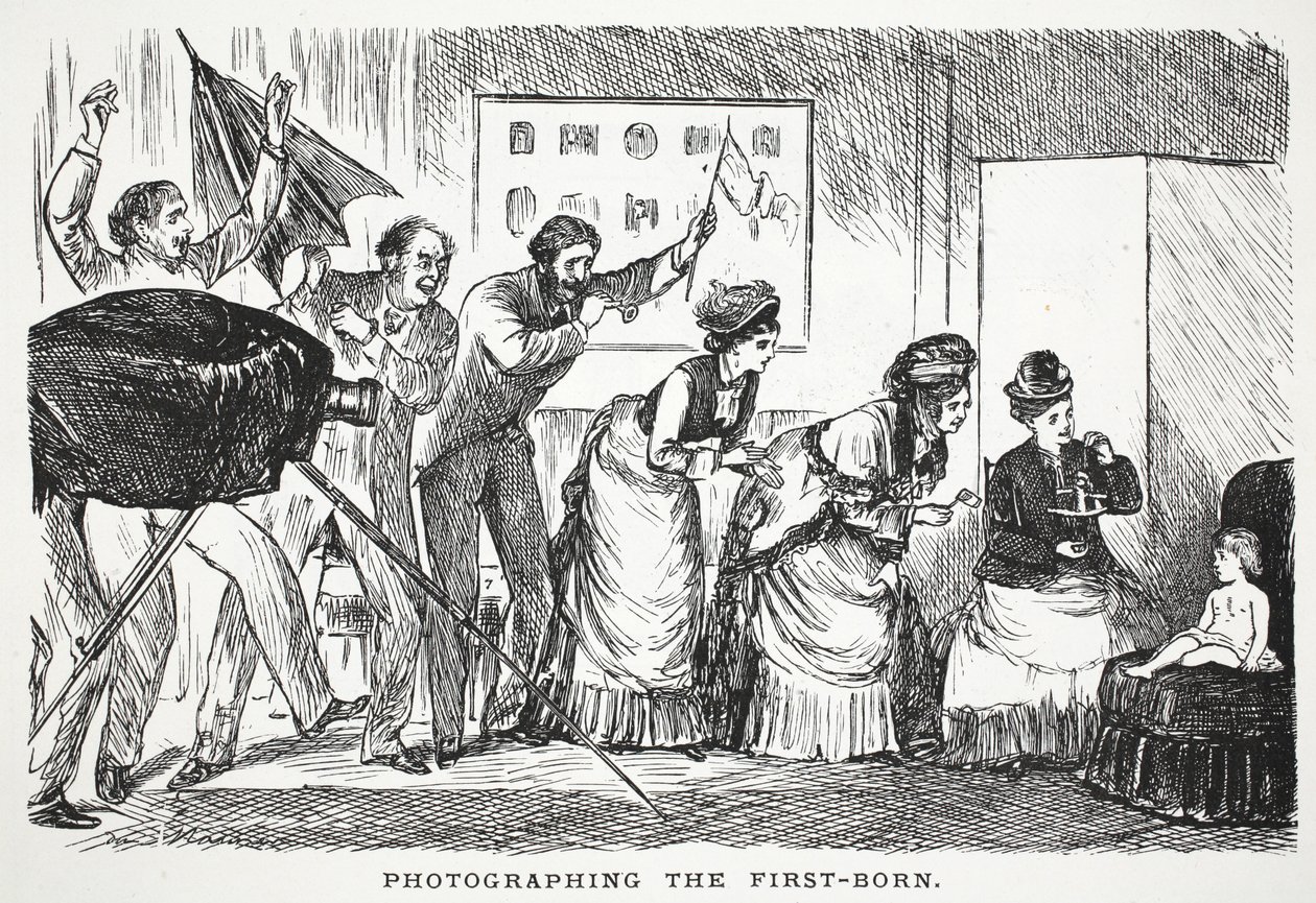 Az elsőszülött fotózása alkotó: John Leech