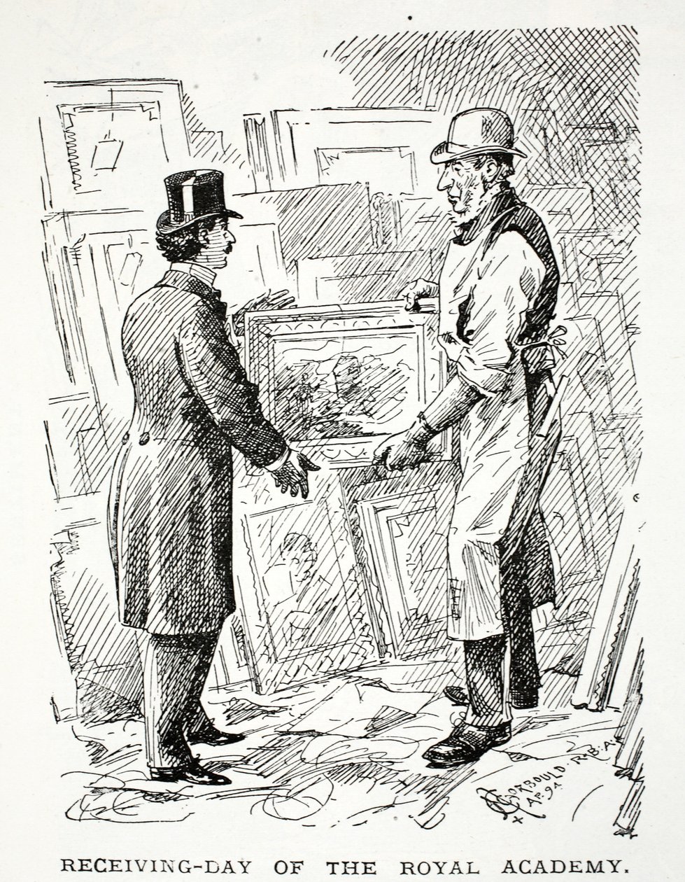 A Királyi Akadémia fogadónapja alkotó: John Leech