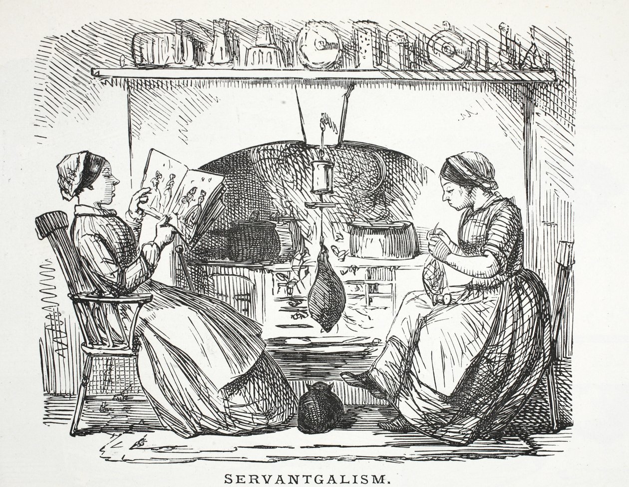 Szolgálóság, 1853 alkotó: John Leech