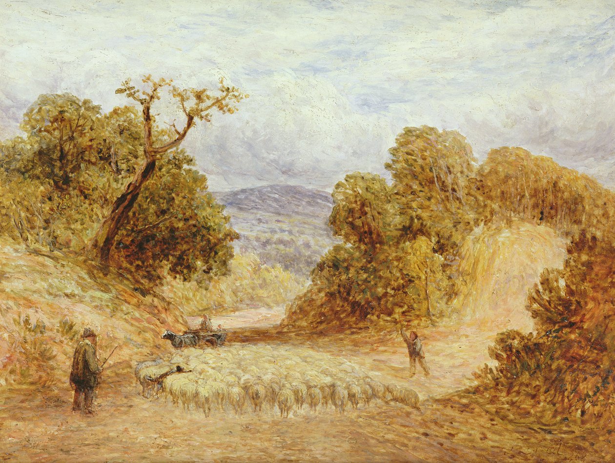 Poros út, 1868 alkotó: John Linnell