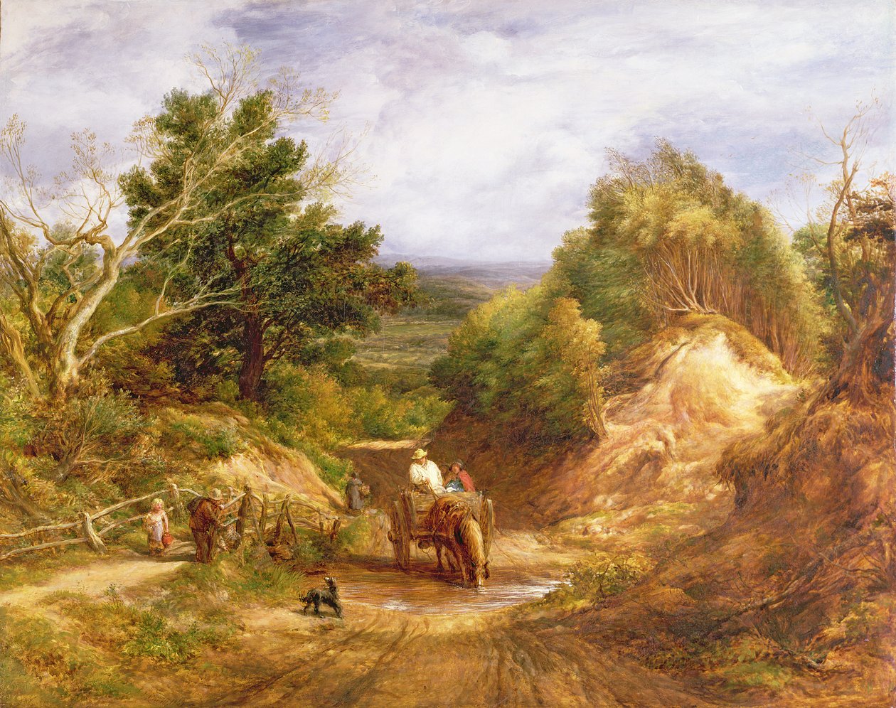 Átkelés a patakon alkotó: John Linnell