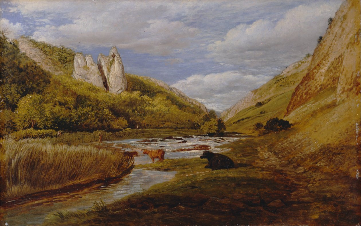 Dovedale -ban alkotó: John Linnell