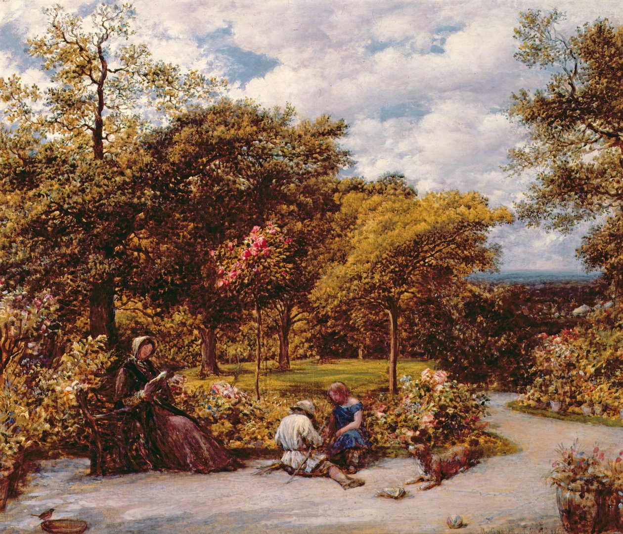 Az én kertem Redhillben, 1859 alkotó: John Linnell