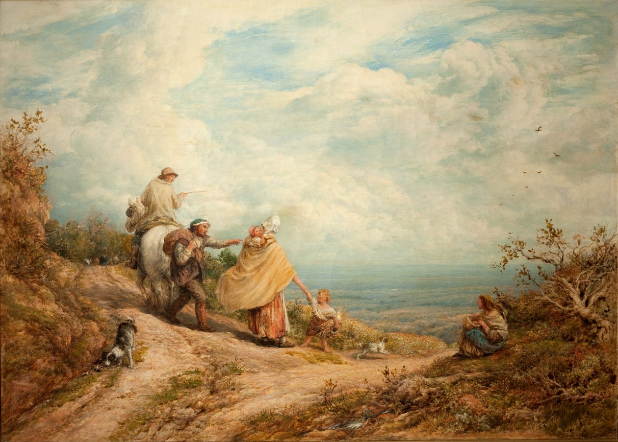 Rámutatva az Útra, 1874 alkotó: John Linnell