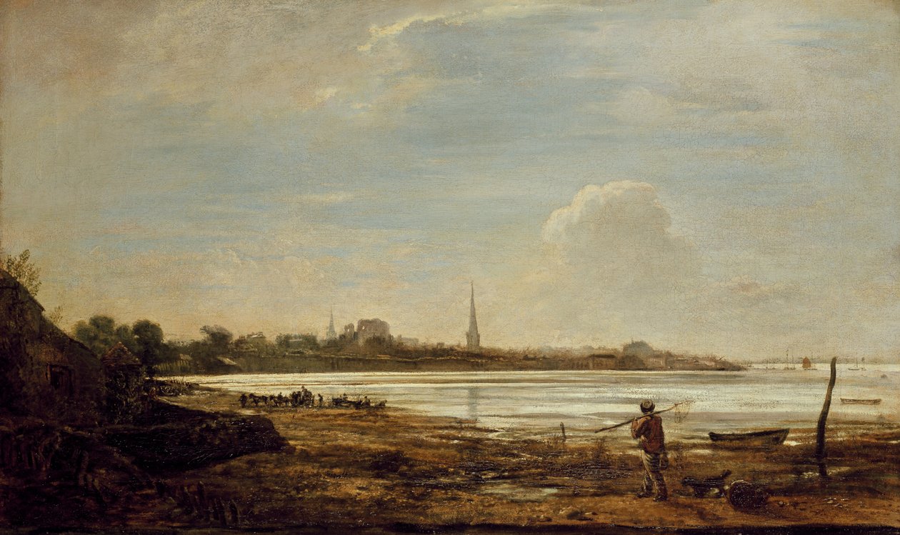 Southampton látképe, 1819 alkotó: John Linnell