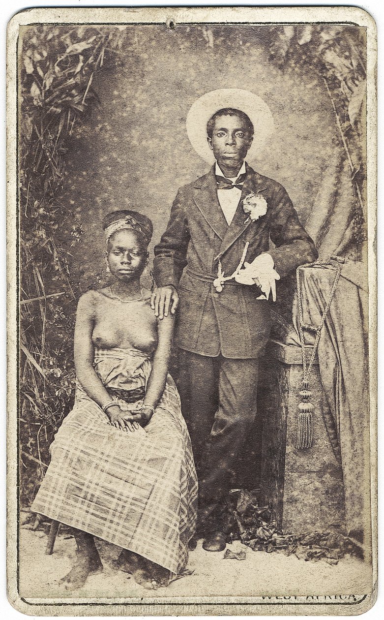 Pár, 1870-es évek (albumin nyomat) alkotó: John M. Blair