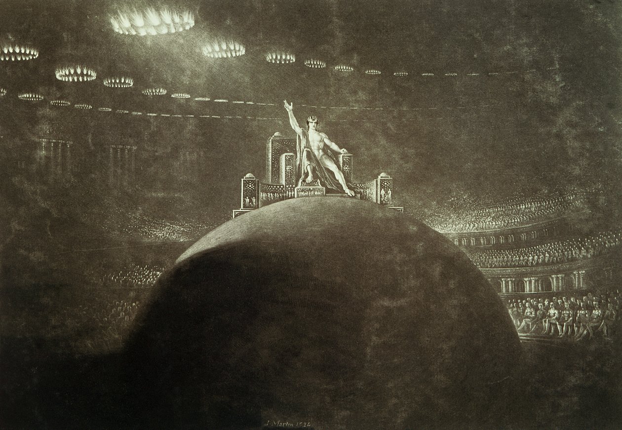A Sátán elnököl a Pokoli Tanácsban, 1824 alkotó: John Martin