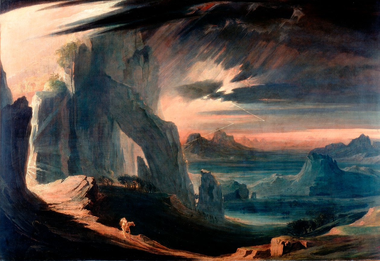 Ádám és Éva kiűzése a paradicsomból, 1823-27 alkotó: John Martin