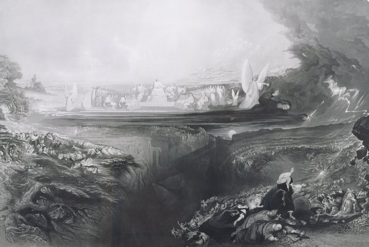 Az utolsó ítélet, vésette Charles Mottram (1807-76) kocsma. Thomas McLean, 1856 alkotó: John Martin