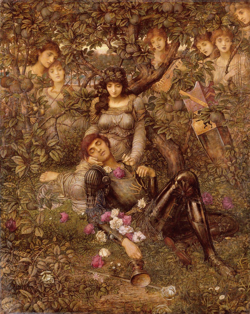 Akrászia, 1888 körül (olaj és aranyfesték vászonra) alkotó: John Melhuish Strudwick