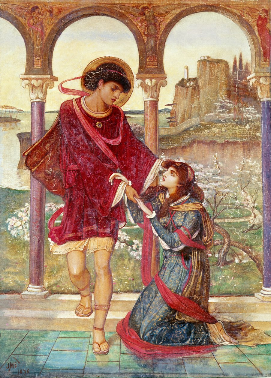 Tristan és Iseult, 1876 alkotó: John Melhuish Strudwick