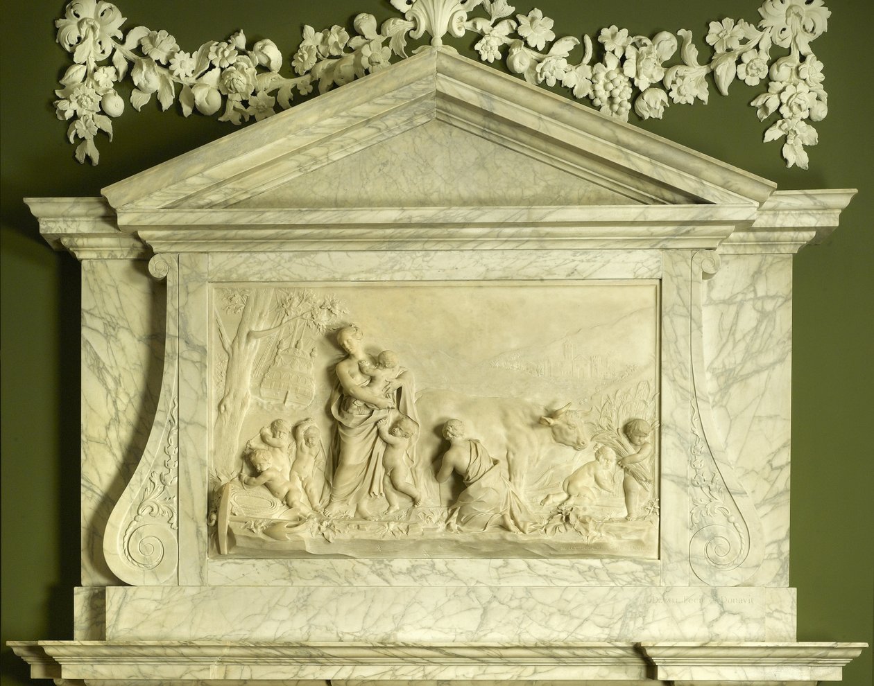 Jótékonysági szervezet, 1746 (márvány) alkotó: John Michael Rysbrack