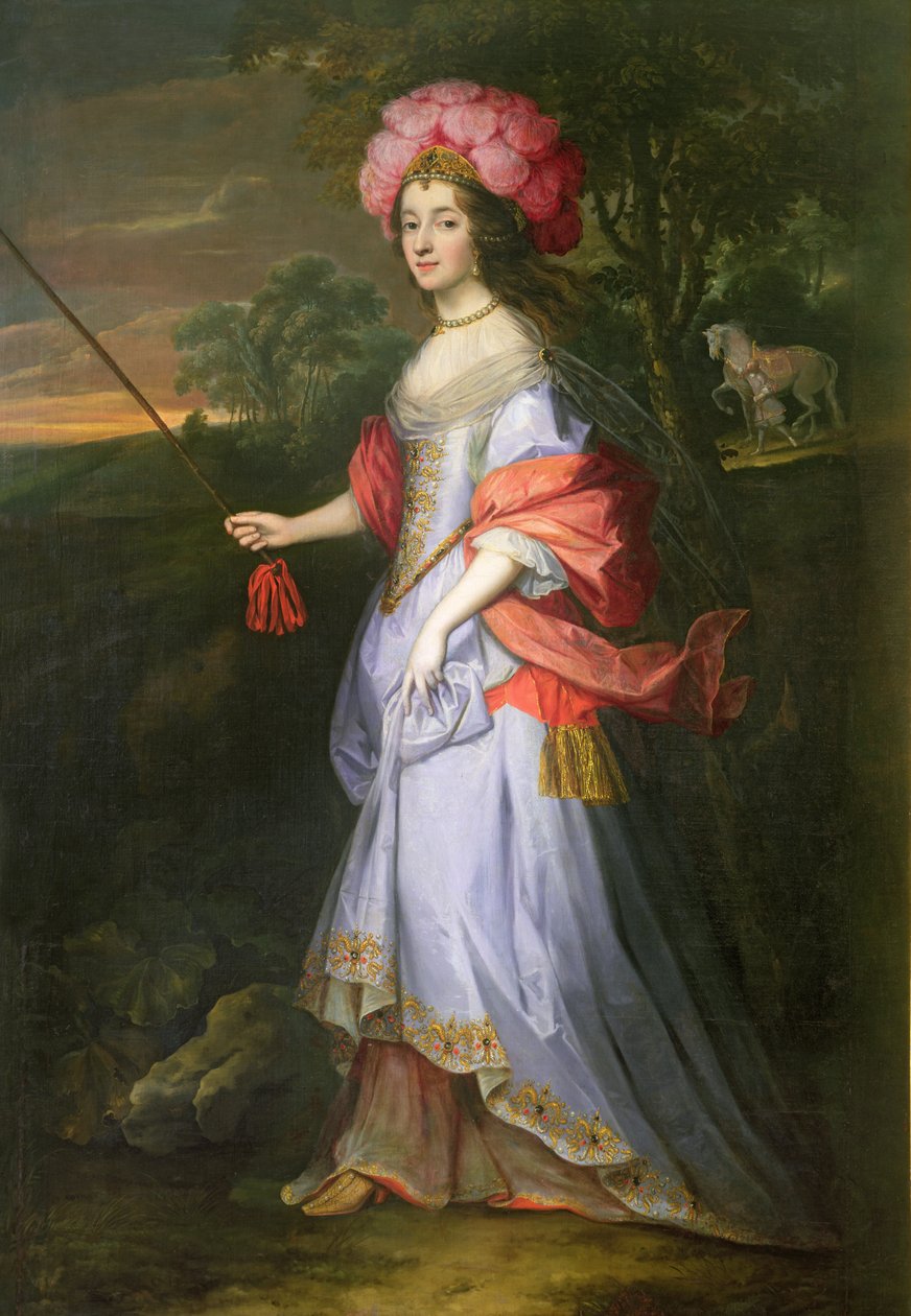 Álarcos jelmezben lévő hölgy, 1679 körül alkotó: John Michael Wright