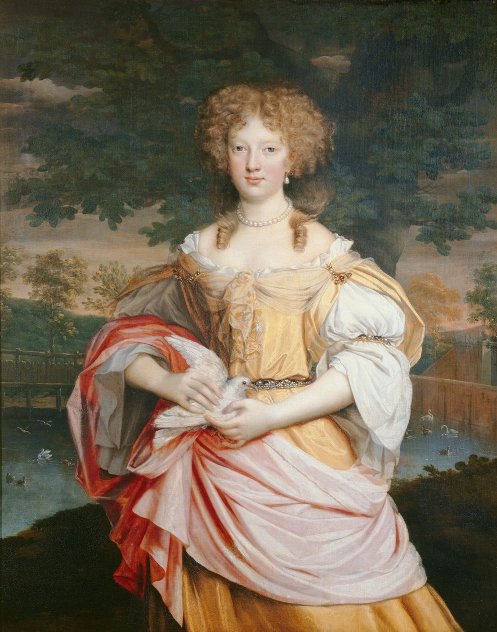 Mary Wilbraham portréja (1661-1737) alkotó: John Michael Wright