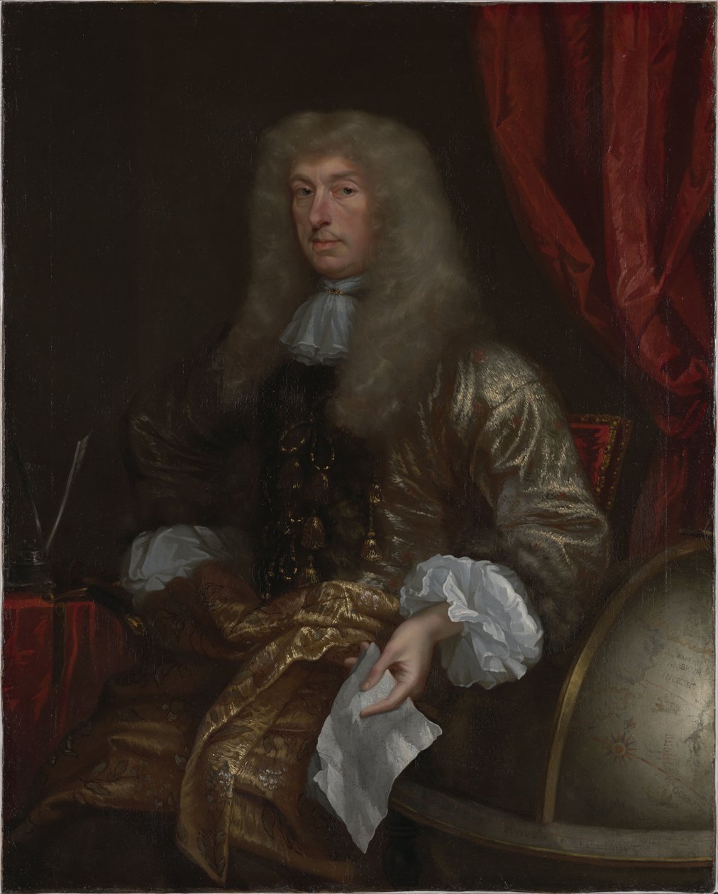 Sir John Chardin, francia utazó és kereskedő portréja alkotó: John Michael Wright