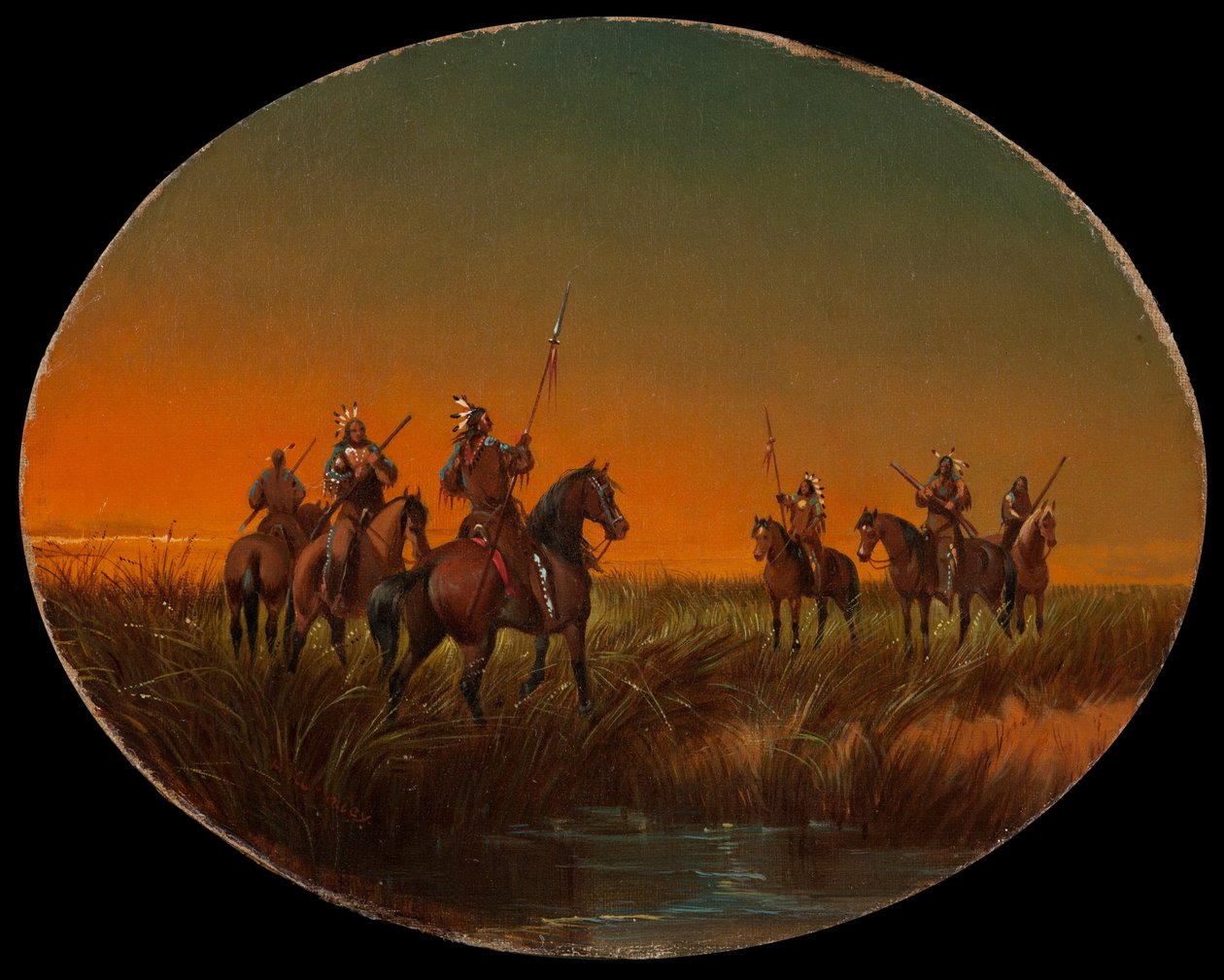 A kihívás, 1870 körül alkotó: John Mix Stanley