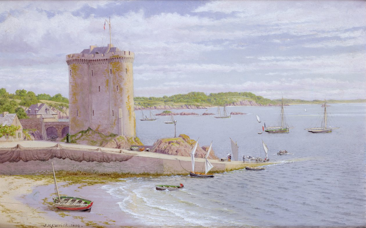 A Solidor-torony, St. Malo, 1882 alkotó: John Mulcaster Carrick