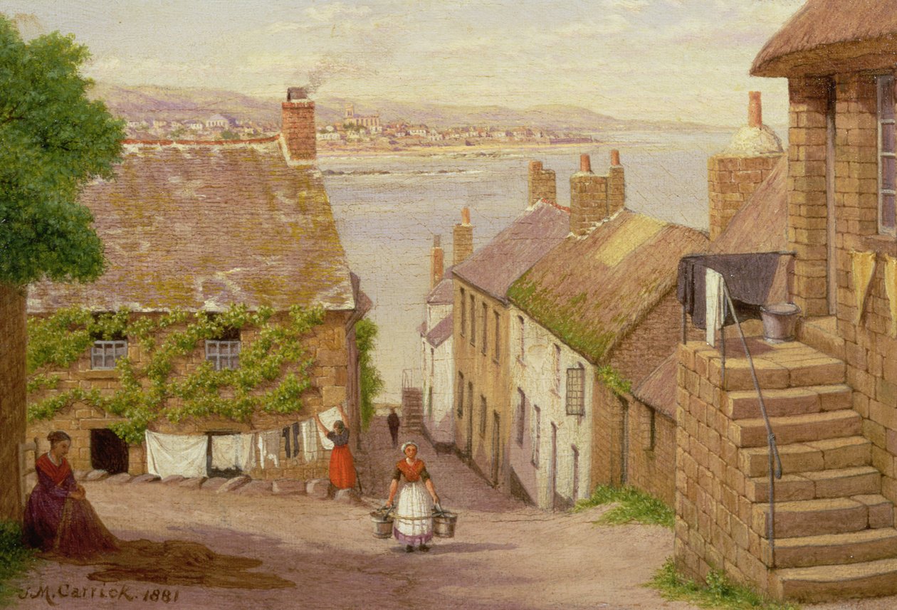 Penzance kilátása Newlynból, 1881 alkotó: John Mulcaster Carrick