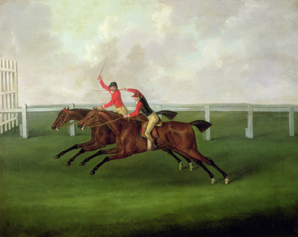 Dungannon legyőzte Rockinghamet, 1768 alkotó: John Nott Sartorius